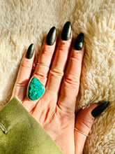 Load image into Gallery viewer, Handmade &amp; Sterling Silver Rings Collection - Green Chrysocolla
