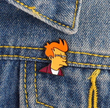 Load image into Gallery viewer, Pins / Badge - Futorama Cartoon Fry &amp; Bender
