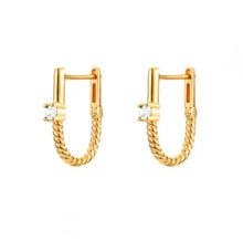 Load image into Gallery viewer, 925 Sterling Silver Earrings • U Shape
