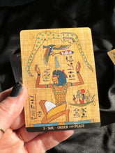 Load image into Gallery viewer, «Egyptian Gods» Oracle Deck + Bag + Smudging Stick
