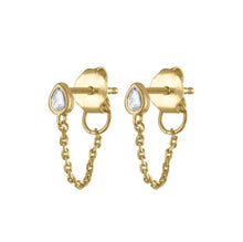 Load image into Gallery viewer, 925 Sterling Silver Earrings • Chained Drop
