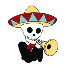 Load image into Gallery viewer, Pins / Badge - « El Dia Del Muerto Music Band »

