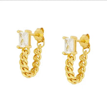 Load image into Gallery viewer, 925 Sterling Silver Earrings • Chunky Chain Stud
