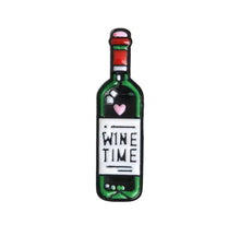 Load image into Gallery viewer, Pins / Badge - Wine Bottle &amp; Glass
