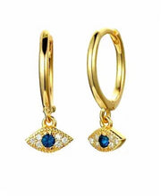 Load image into Gallery viewer, 925 Sterling Silver Earrings • Eyes
