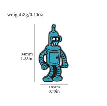 Load image into Gallery viewer, Pins / Badge - Futorama Cartoon Fry &amp; Bender
