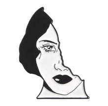 Load image into Gallery viewer, Pins / Badge - Half Woman / Half Skull
