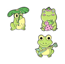 Load image into Gallery viewer, Pins / Badge - Cute Frogs Collection
