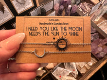 Load image into Gallery viewer, I Need You Like The Moon Needs The Sun To Shine ❥ Matching Bracelets / Set of 2 Bracelets
