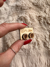 Load image into Gallery viewer, Wooden Stud Earrings - Monstera Deliciosa Leaf
