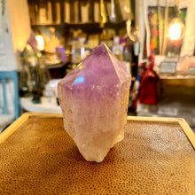 Load image into Gallery viewer, Semi-polished amethyst crystal point with a flat cut base - Let's Jam, Camden Market
