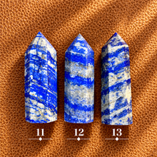 Load image into Gallery viewer, Lapis lazuli towers numbered eleven to thirteen to choose from - Let's Jam, Camden Market London

