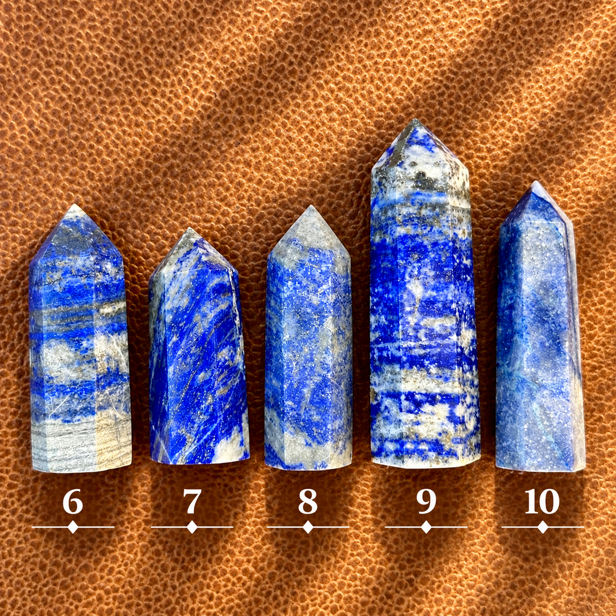 Lapis lazuli towers numbered six to ten to choose from - Let's Jam, Camden Town