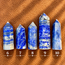 Load image into Gallery viewer, Lapis lazuli towers numbered six to ten to choose from - Let's Jam, Camden Town
