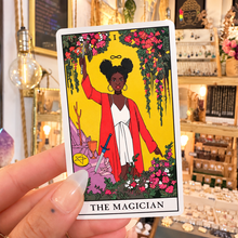Load image into Gallery viewer, The Magician card from the Modern Witch Tarot deck - Let's Jam, Camden Market London
