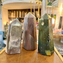 Load image into Gallery viewer, Ocean jasper towers standing together, pink and grey - Let's Jam, Camden Market
