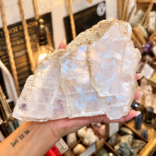 Load image into Gallery viewer, Large natural chunk of raw calcite, unpolished and full of character - Let's Jam, Camden Market
