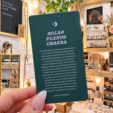 Load image into Gallery viewer, Teal Solar Plexus Chakra card from The Love Deck - Let's Jam, Camden Town London
