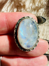 Load and play video in Gallery viewer, Handmade &amp; Sterling Silver Rings Collection - Moonstone
