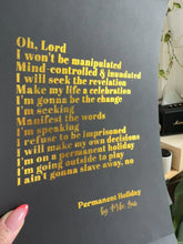 Load and play video in Gallery viewer, Prints ❥ "Permanent Holiday by Mike Love”
