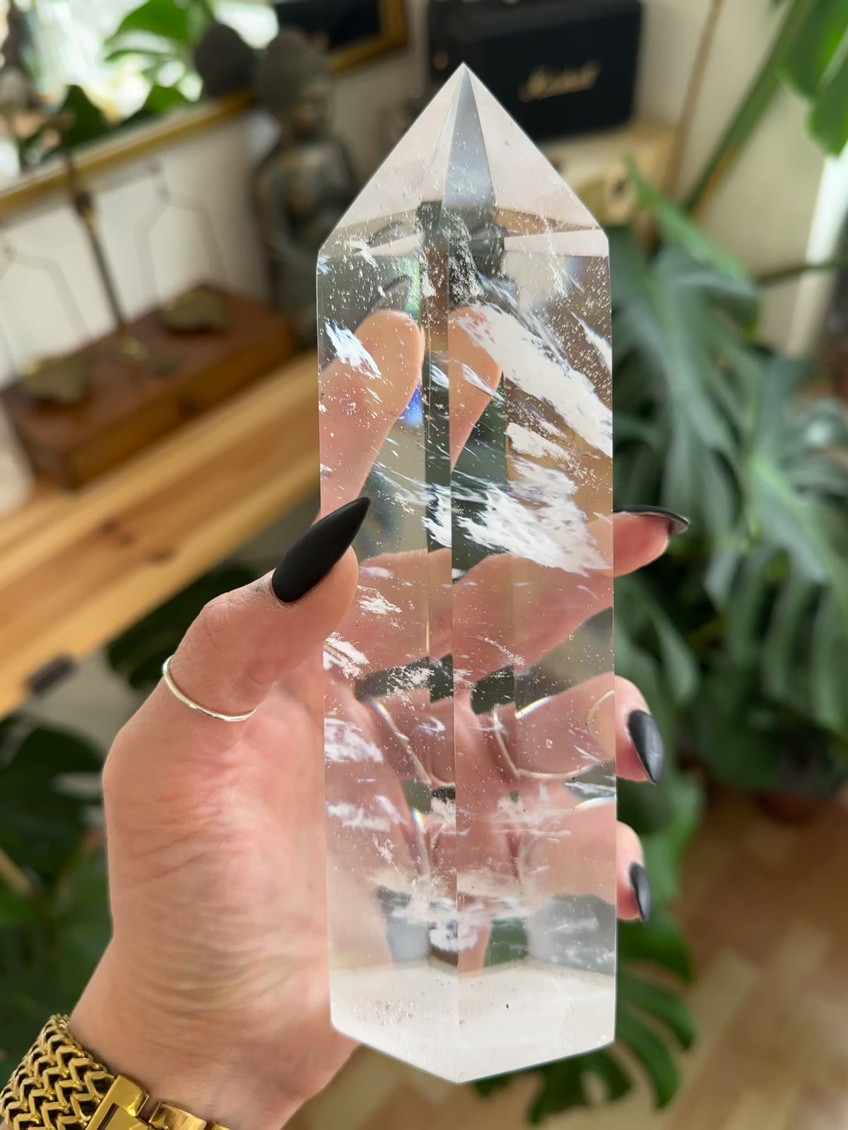 Video of the clear quartz crystal tower number 6 - Let's Jam, Camden Town London
