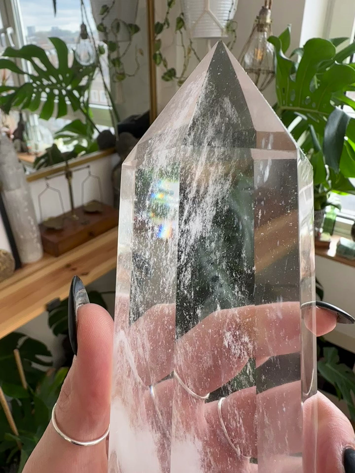 Video of the clear quartz crystal tower number 7 - Let's Jam, Camden Market, London