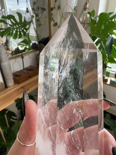 Video of the clear quartz crystal tower number 7 - Let's Jam, Camden Market, London