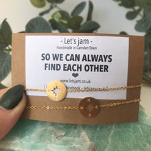 Load image into Gallery viewer, Matching Bracelets • So We Can Always Find Each Other • Set of 2
