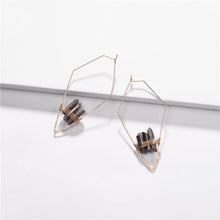 Load image into Gallery viewer, Earrings Luma ▷ Real Raw Crystal Cluster Quartz / Healing Jewellery
