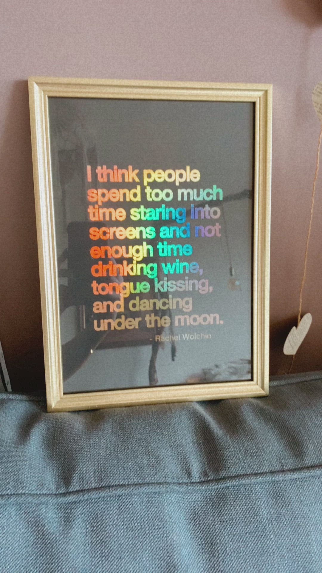 Video of the Rachel Wolchin quote print - Let's Jam, Camden Town