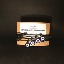 Load image into Gallery viewer, Matching Bracelets • Let's Keep An Eye On Each Other • Evil Eye
