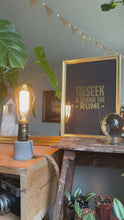 Load and play video in Gallery viewer, Lamp ❥ Concrete • Cylinder

