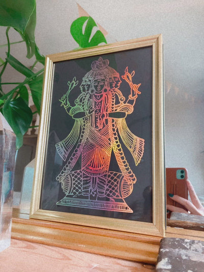 Video of the Shiva print (clip 1 of 6) - Let's Jam, Camden Market London