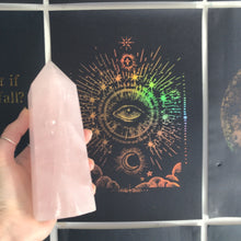Load image into Gallery viewer, Crystal Point ⟁ Rose Quartz • Unique Piece
