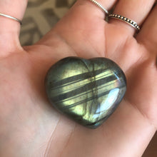 Load image into Gallery viewer, Crystals • Hearts • Labradorite
