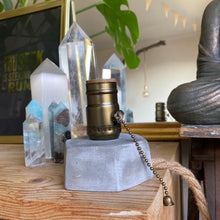 Load image into Gallery viewer, Lamp ❥ Concrete + Heart Light Bulb
