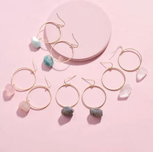 Load image into Gallery viewer, Earrings Lola ▷ Real Faceted Rock Quartz / Healing Jewellery
