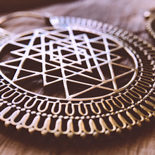 Load image into Gallery viewer, Ethnic Earrings • Sri Yantra
