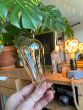 Load image into Gallery viewer, Lamp ❥ Concrete + Heart Light Bulb
