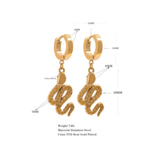 Load image into Gallery viewer, Joana • Snake • Real Gold Plated - Stainless Steel Earrings
