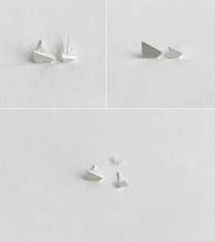 Load image into Gallery viewer, Stud Earrings • Sterling Silver • Asymmetrical
