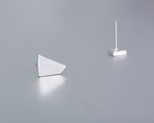 Load image into Gallery viewer, Stud Earrings • Sterling Silver • Asymmetrical
