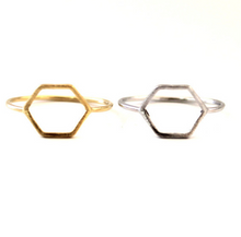Load image into Gallery viewer, Rings - Minimal Hexagon

