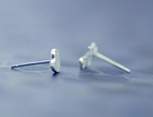 Load image into Gallery viewer, Stud Earrings • Sterling Silver • Bird &amp; Twig
