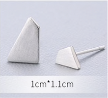 Load image into Gallery viewer, Stud Earrings • Sterling Silver • Asymmetrical
