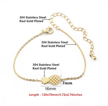 Load image into Gallery viewer, Charm Bracelet • Pineapple
