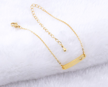 Load image into Gallery viewer, Charm Bracelet • Heart Bar

