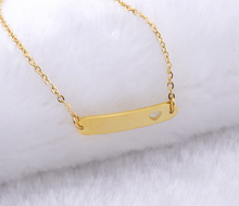 Load image into Gallery viewer, Charm Bracelet • Heart Bar
