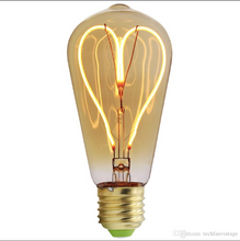 Load image into Gallery viewer, Lamp ❥ Concrete + Heart Light Bulb
