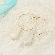 Load image into Gallery viewer, Earrings Lilly • Real Raw Rock Quartz / Healing Jewellery
